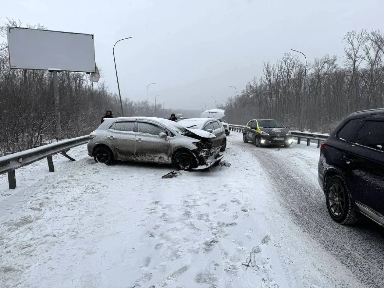 Массовое ДТП в Надеждинском районе пресс-служба УМВД России по Приморскому краю