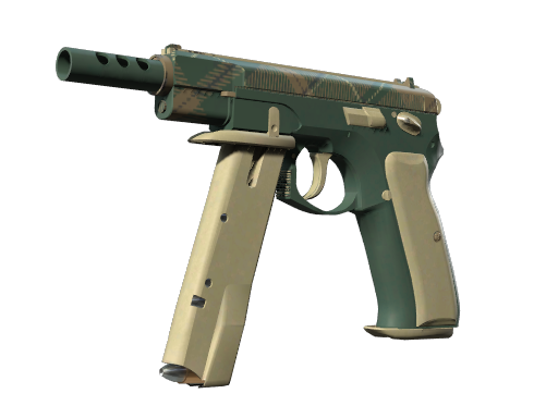 CZ75-Auto | Green Plaid (Well-Worn)