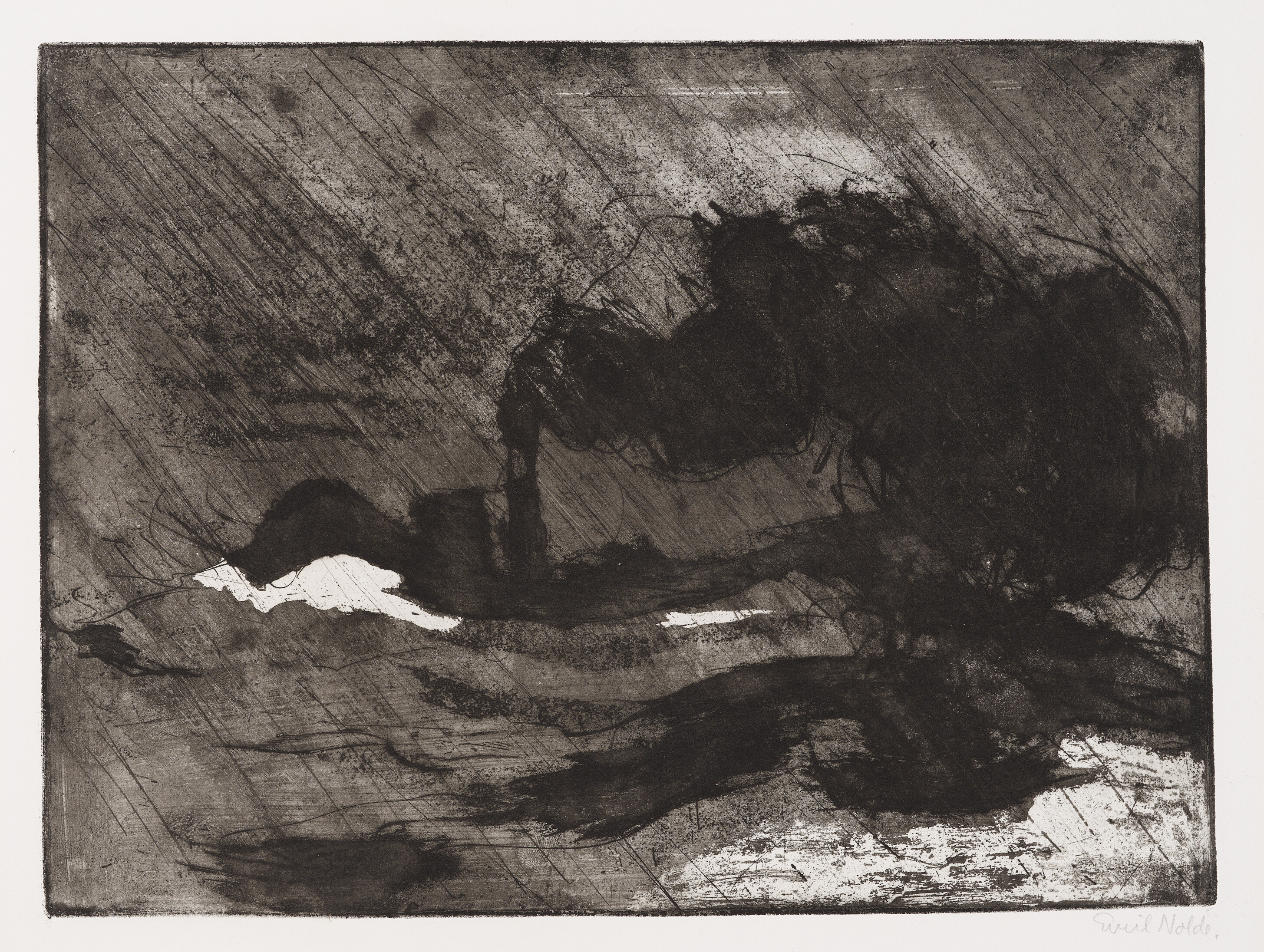Emil Nolde — Dampfer (гросс, дункель) (Пароход [Большой, темный])