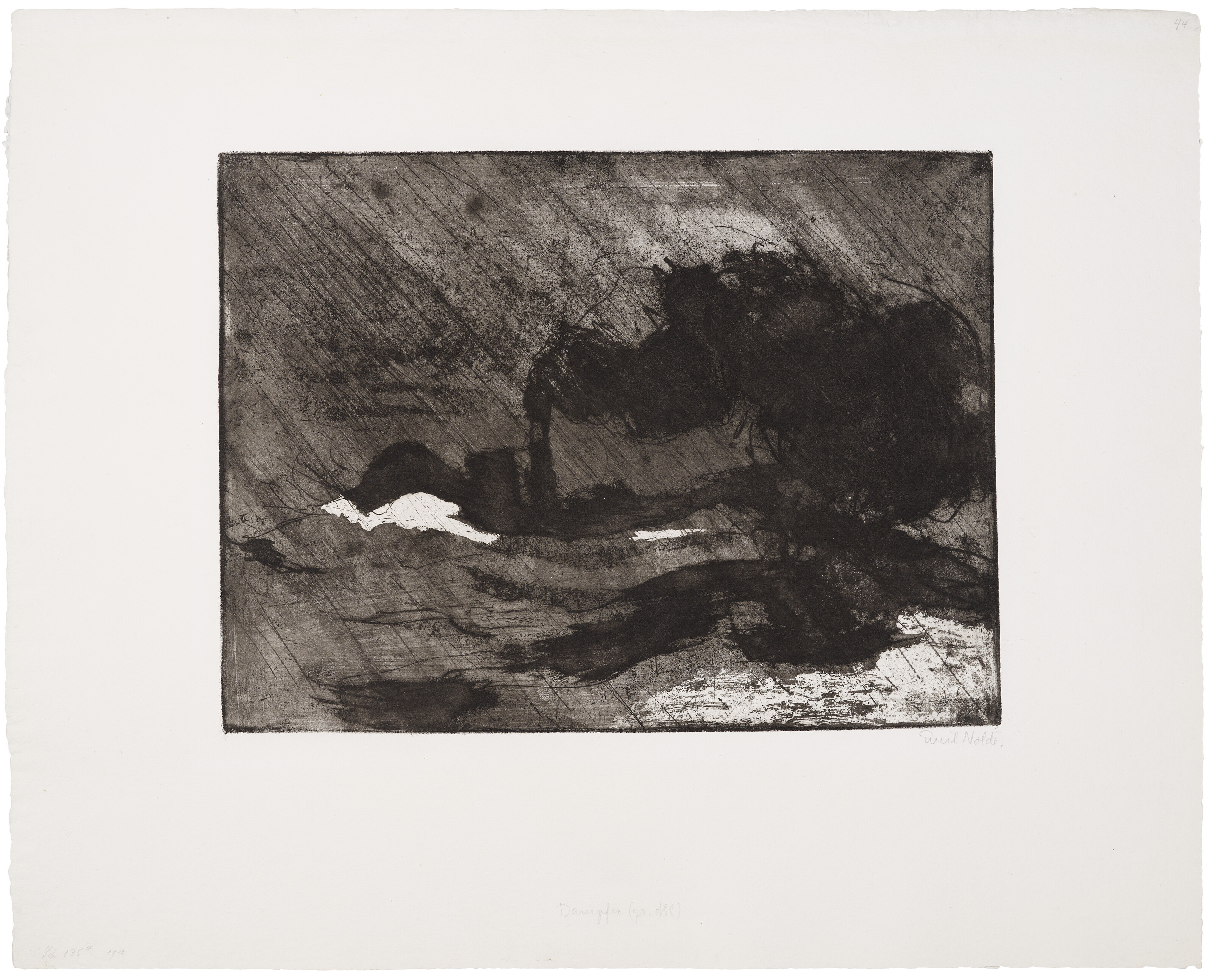 Emil Nolde — Dampfer (гросс, дункель) (Пароход [Большой, темный]), изображение 3
