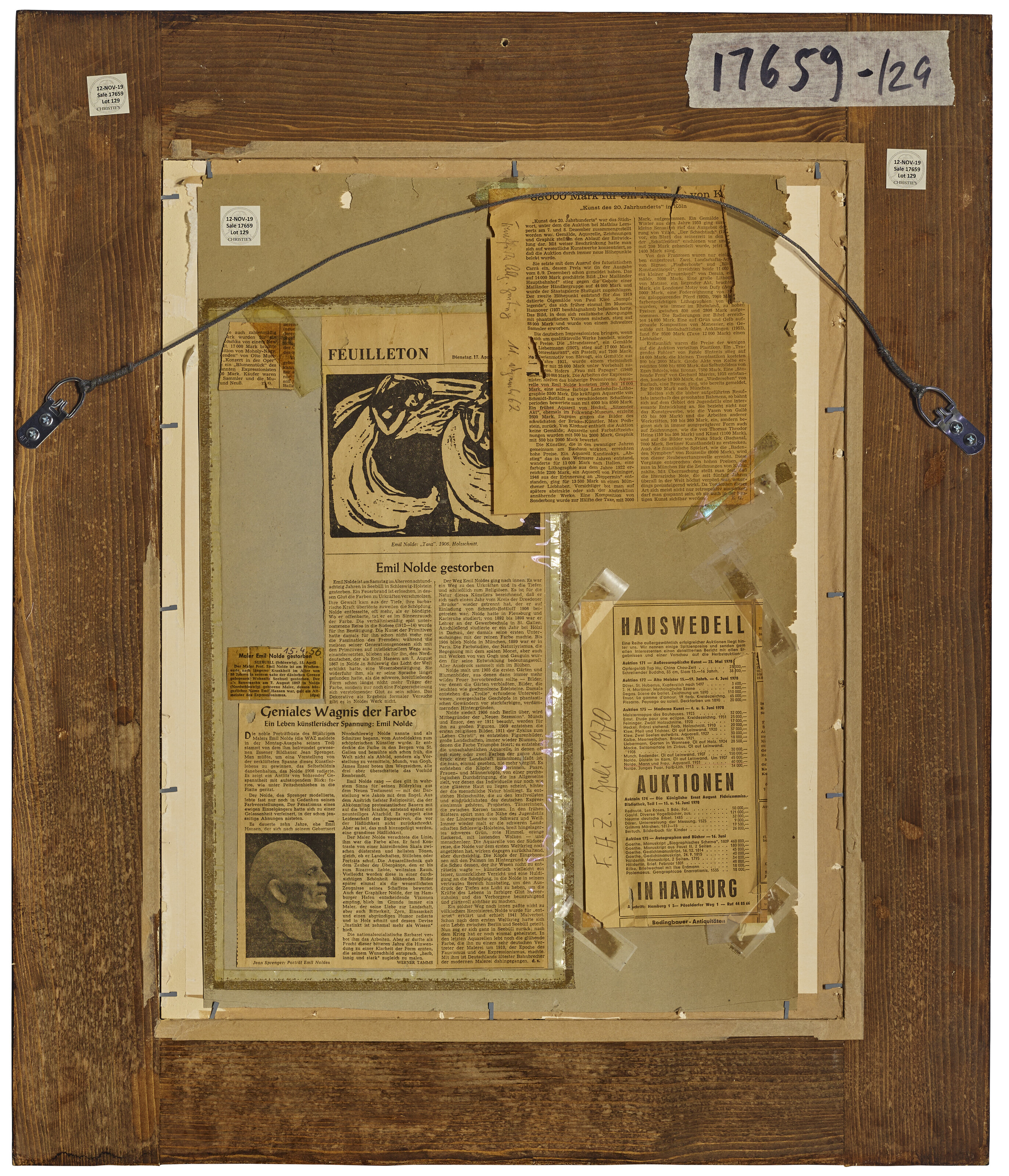 Emil Nolde — Портрет молодой дамы, изображение 3