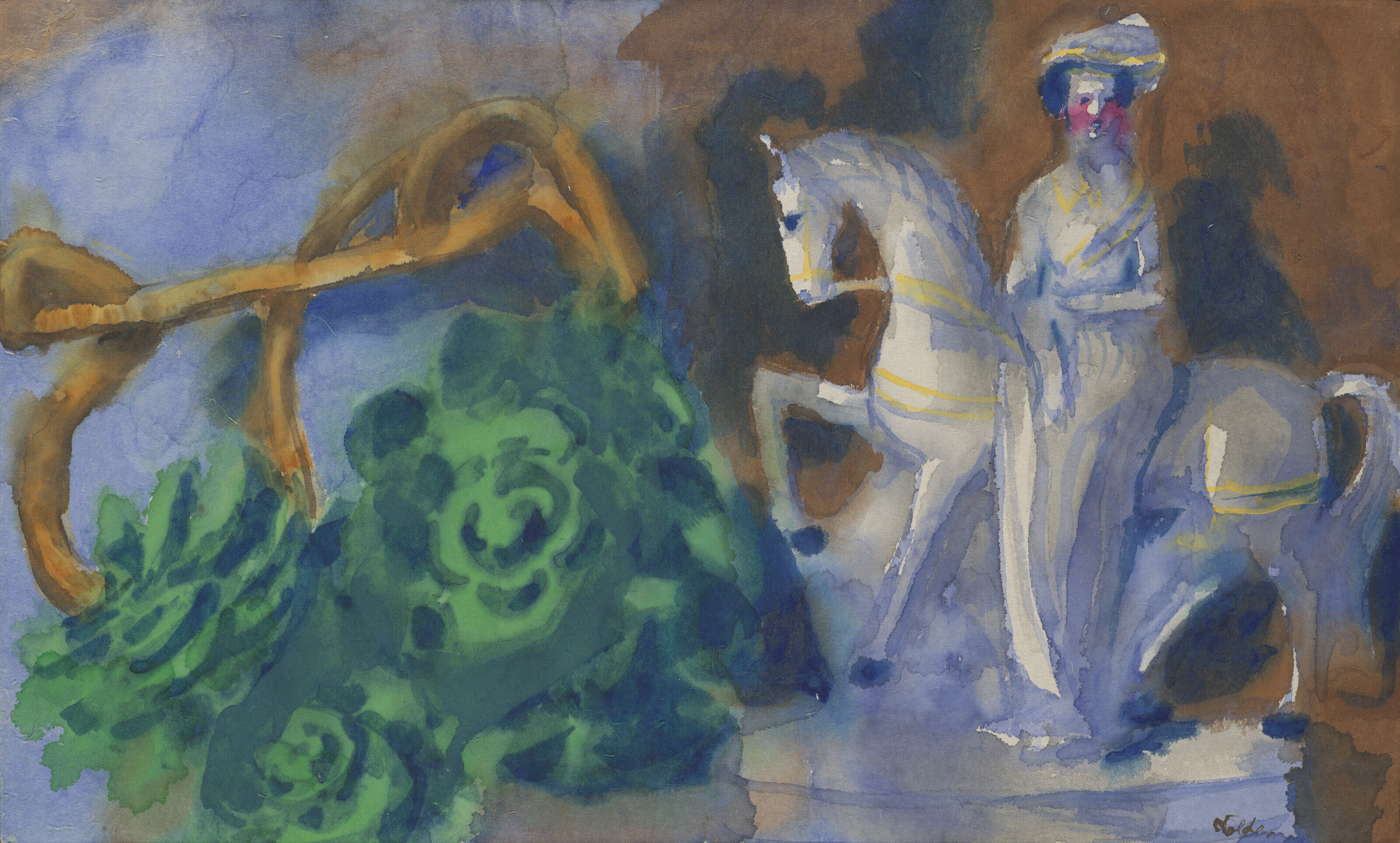 Emil Nolde — Смерть природы в виде статуэтки