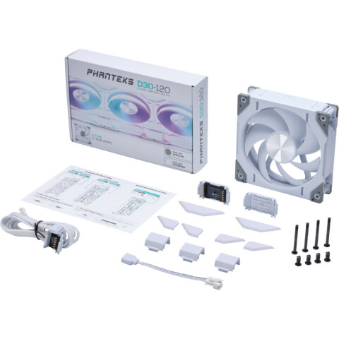 Вентилятор для корпуса Phanteks D30 DRGB PWM White_1