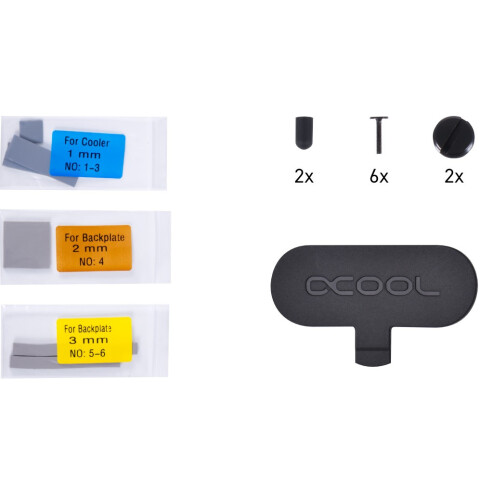 Активный бэкплейт для водоблока СЖО Alphacool Eisblock Aurora GPX-N Acryl 3080/3090 Gaming/Eagle (13042)_2