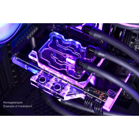 Активный бэкплейт для водоблока СЖО Alphacool Eisblock Aurora GPX-N Acryl 3080/3090 Gaming/Eagle (13042)_4