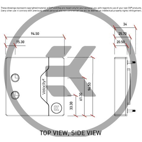 Водоблок для СЖО EKWB EK-Quantum Velocity D-RGB - 1700 Nickel + Plexi (3831109857663)_4