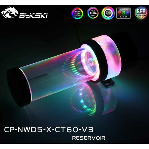 Резервуар с помпой для СЖО Bykski CP-NWD5-X-CT60-V3 100MM Black (C8-0173)_2