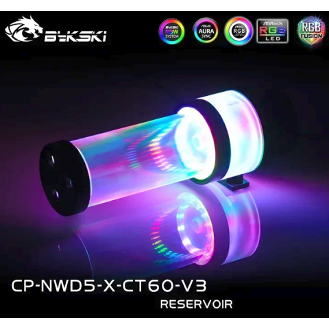 Резервуар с помпой для СЖО Bykski CP-NWD5-X-CT60-V3 100MM Black (C8-0173)_4