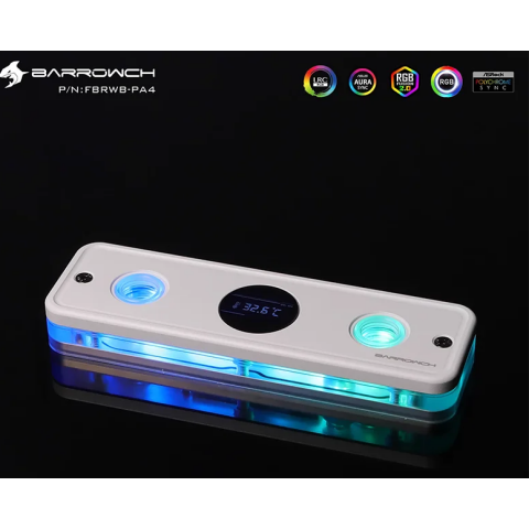 Водоблок для оперативной памяти Barrowch FBRWB-PA4 Glacial White (CH1038)_0