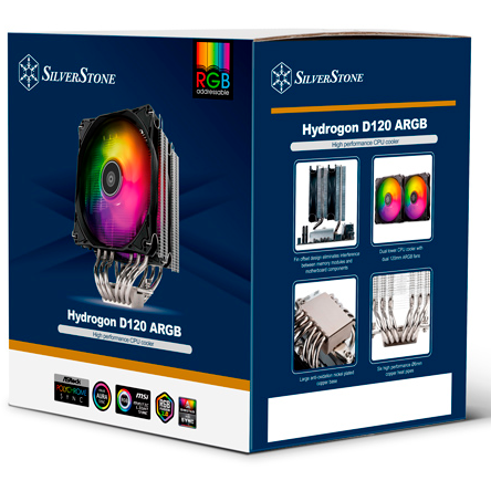 Кулер Silverstone Hydrogon D120 ARGB Black_7