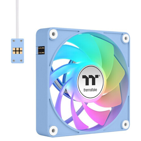 Вентилятор для корпуса Thermaltake CT140 EX Reverse ARGB Sync PC Cooling Fan Hydrangea Blue (3-Fan Pack)_0