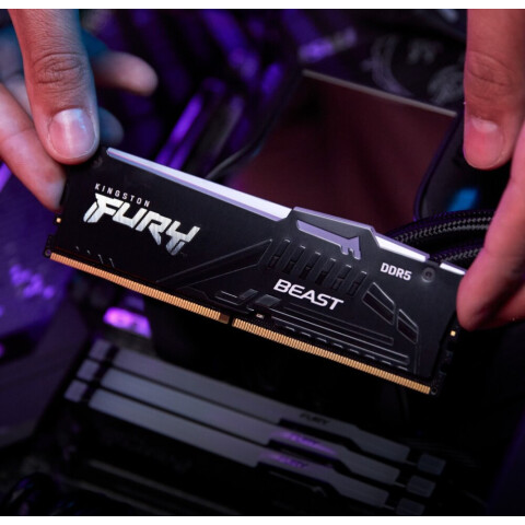 Оперативная память 32Gb DDR5 5200MHz Kingston Fury Beast RGB (KF552C40BBAK2-32) (2x16Gb KIT)_1