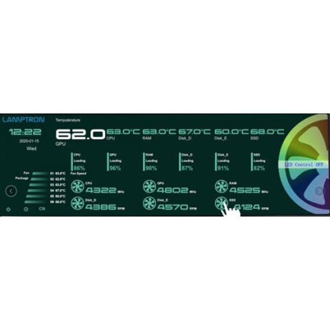 Панель управления Lamptron CU135 ARGB_0