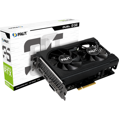 Видеокарта NVIDIA GeForce RTX 3050 Palit Dual 8Gb (3703)_5