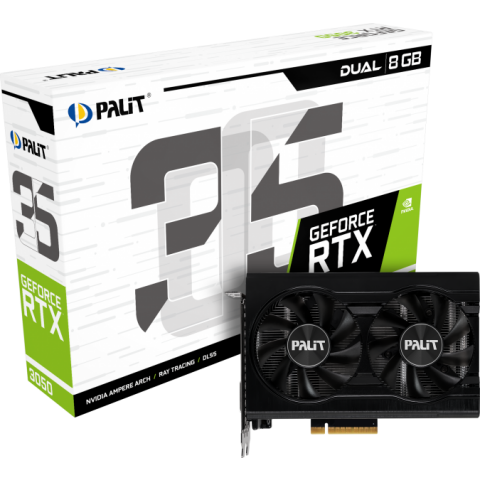 Видеокарта NVIDIA GeForce RTX 3050 Palit Dual 8Gb (3703)_6