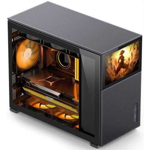 Корпус Lamptron DMS363MB Monitor Case Black_0