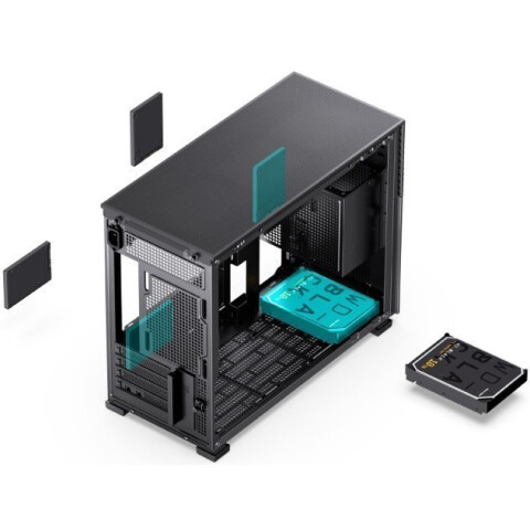 Корпус Lamptron DMS363MB Monitor Case Black_3