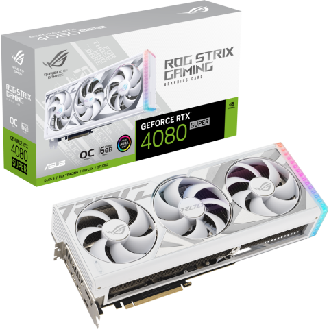 Купить Видеокарта NVIDIA GeForce RTX 4080 Super ASUS OC White 16Gb (ROG ...