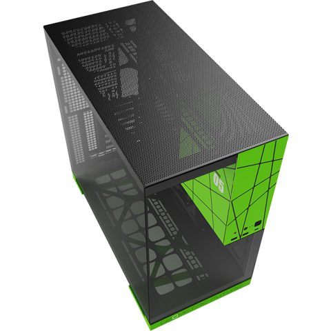 Корпус Geometric Future Model 5 Black/Green_2