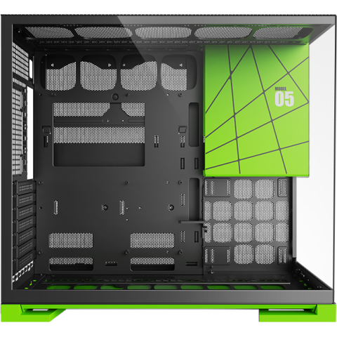 Корпус Geometric Future Model 5 Black/Green_4