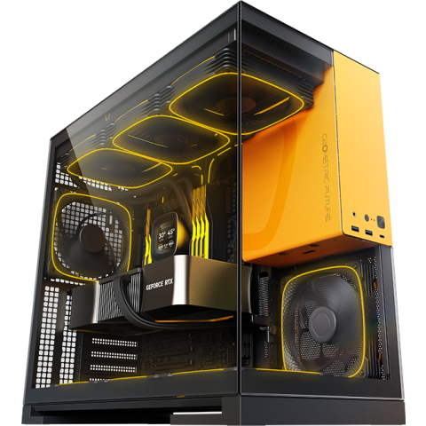 Корпус Geometric Future Model 5 Black/Yellow_5