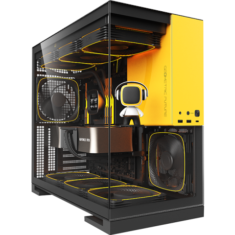 Корпус Geometric Future Model 5 Black/Yellow_6