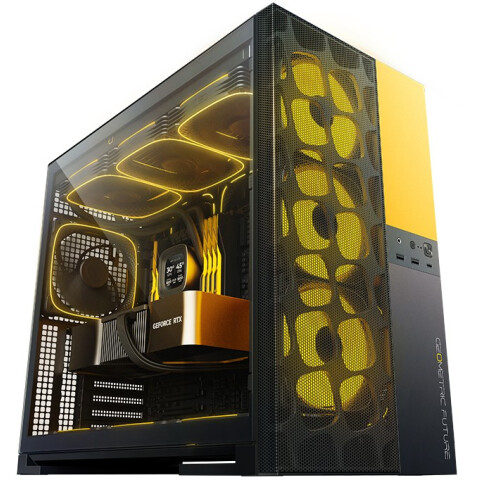 Корпус Geometric Future Model 5 Vent Black/Yellow_5