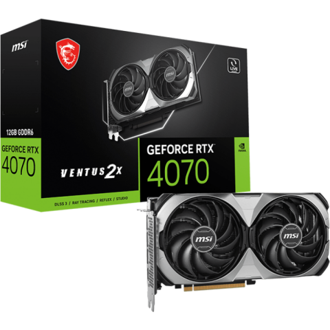 Видеокарта NVIDIA GeForce RTX 4070 MSI 12Gb (RTX 4070 VENTUS 2X E1 12G)_3