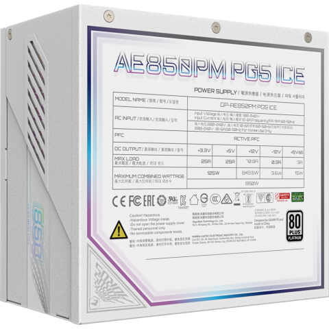 Блок питания 850W Gigabyte GP-AE850PM PG5 ICE_0