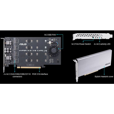 Адаптер ASUS Hyper M.2 X16 Card V2_4