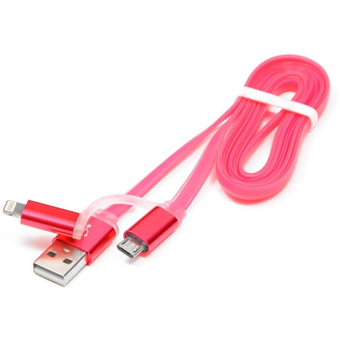 Кабель USB - microUSB/Lightning, 1м, Gembird CC-mAPUSB2pk1m