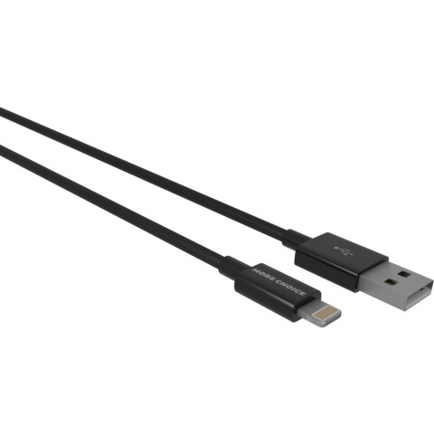 Кабель USB - Lightning, 1м, More Choice K24i Black