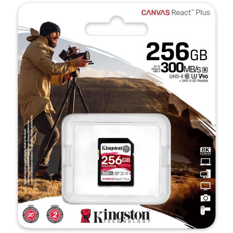 Карта памяти 256Gb SD Kingston Canvas React Plus (SDR2/256GB)_1