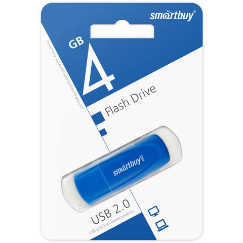 USB Flash накопитель 4Gb SmartBuy Scout Blue (SB004GB2SCB)_1