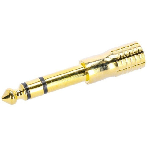 Переходник 3.5 Jack (F) - 6.3 Jack (M), Adam Hall K4AMF3JM3GOLD_0