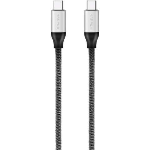 Кабель USB Type-C - USB Type-C, 2м, Harper BRCH-772 Silver