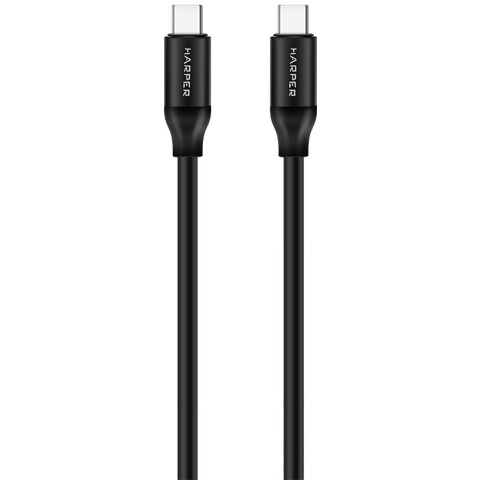 Кабель USB Type-C - USB Type-C, 2м, Harper SCH-772 Black
