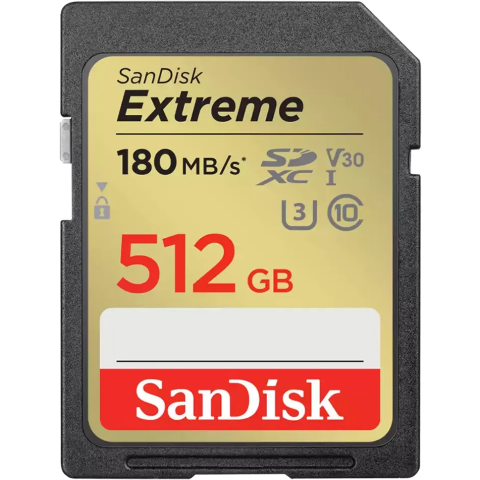 Карта памяти 512Gb SD SanDisk Extreme (SDSDXVV-512G-GNCIN)