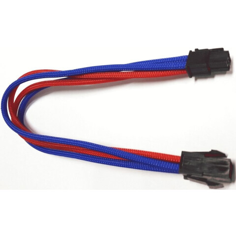 Nanoxia 4-pin P4 Blue/Red, 0.3m (NXP4V3EBR)