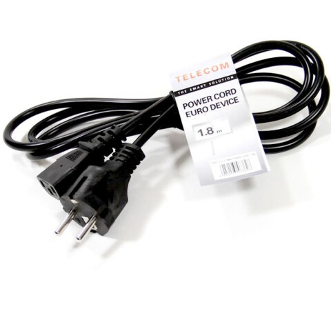 Кабель питания Schuko - IEC-320-C14, 1.8м, Telecom TE021-CU0.75-1.8M_0