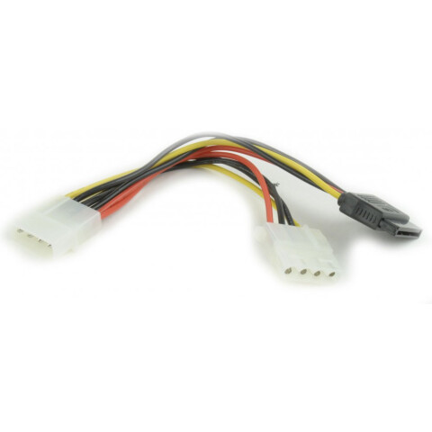 Переходник Molex - Molex + SATA, Gembird CC-SATA-PSY2