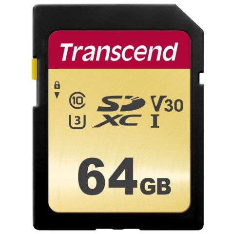Карта памяти 64Gb SD Transcend (TS64GSDC500S)