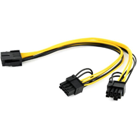 Переходник 6-pin PCI-E - 2x 6+2-pin PCI-E, Gembird CC-PSU-85