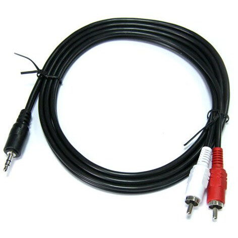 Кабель 3.5 Jack (M) - 2xRCA (M), 3м, Perfeo J2004