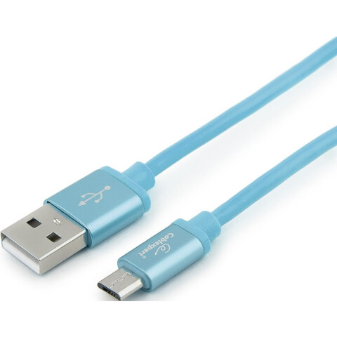 Кабель USB - microUSB, 1м, Gembird CC-S-mUSB01Bl-1M