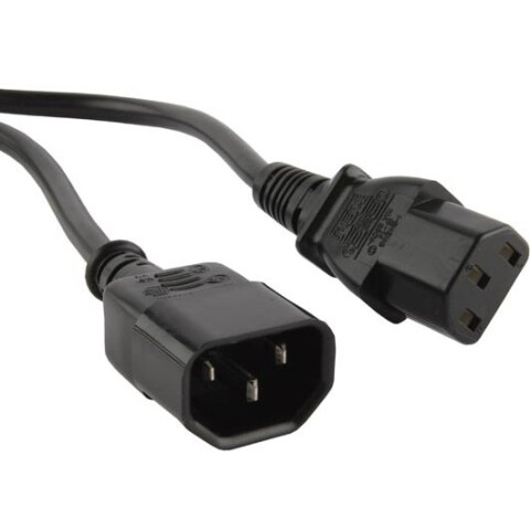 Кабель питания IEC-320-C13 - IEC-320-C14, 5м, Telecom TP020-IEC320-C13/C14-5.0-BK