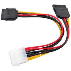 Переходник Molex - 2x SATA, VCOM VPW7572