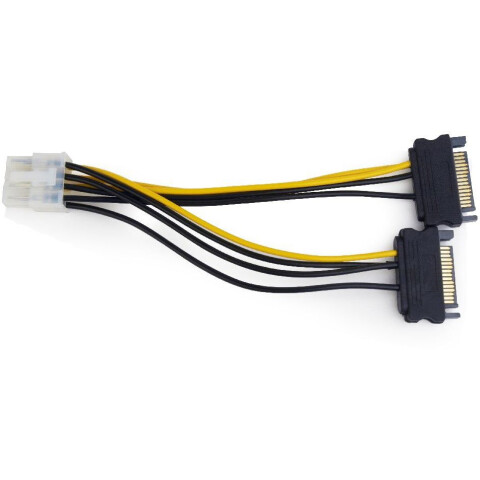 Кабель питания для видеокарт 2x SATA - 8-pin PCI-E, Gembird CC-PSU-83