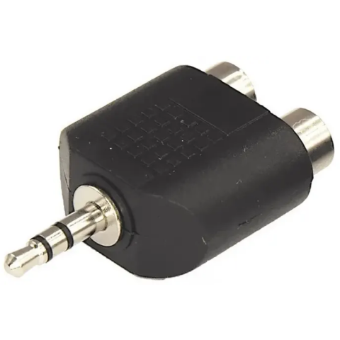 Переходник 3.5mm Jack (M) - 2xRCA (F), Rexant 14-0431