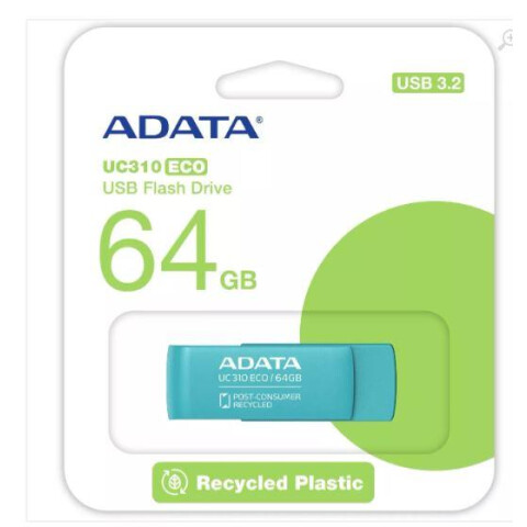 USB Flash накопитель 64Gb ADATA UC310 ECO Green_1